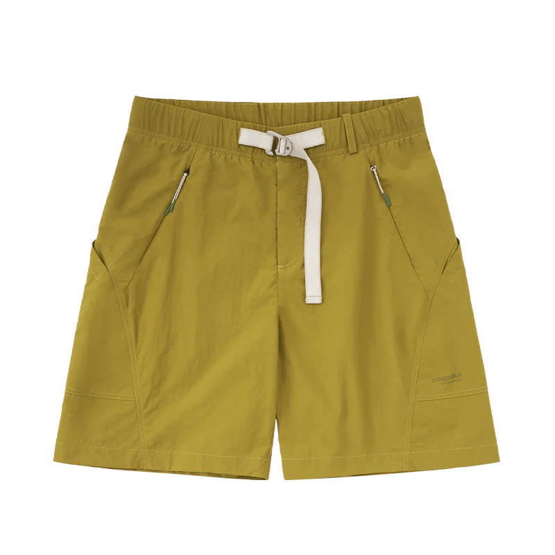Drawstring Work Clothes Scimitar Shorts - Image 6
