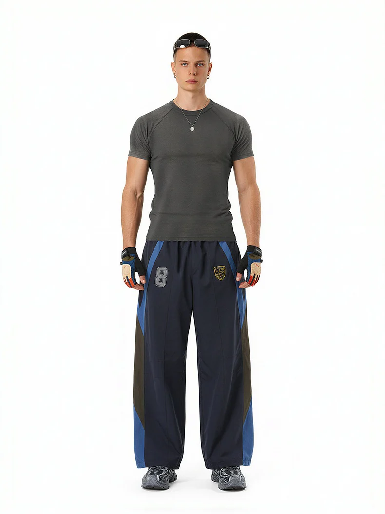 Stretch Tight Fit Navy Slim-fit T-shirts - Image 2