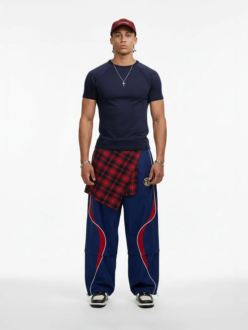 Stretch Tight Fit Navy Slim-fit T-shirts - Image 5