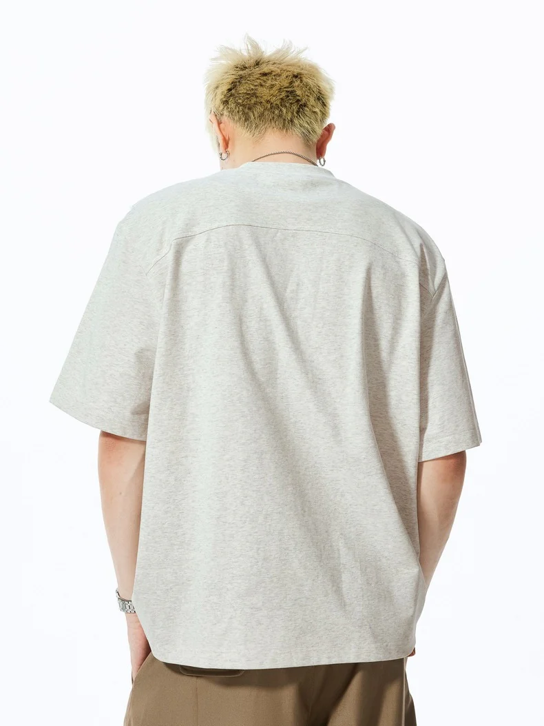 Deconstruction Splicing Cooling Sensation T-shirts - Image 3