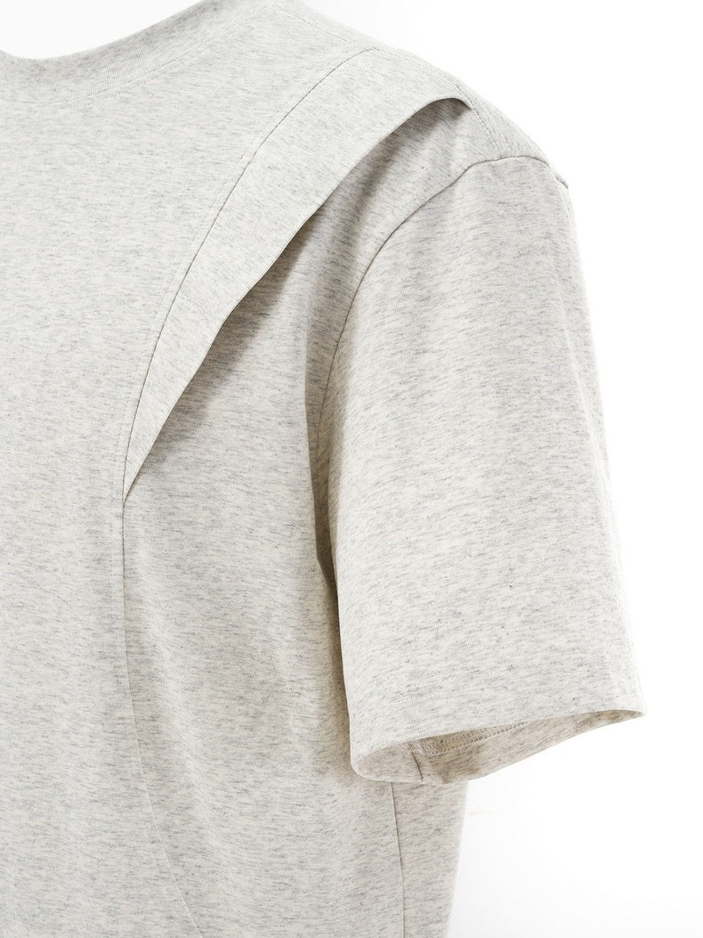 Deconstruction Splicing Cooling Sensation T-shirts - Image 4