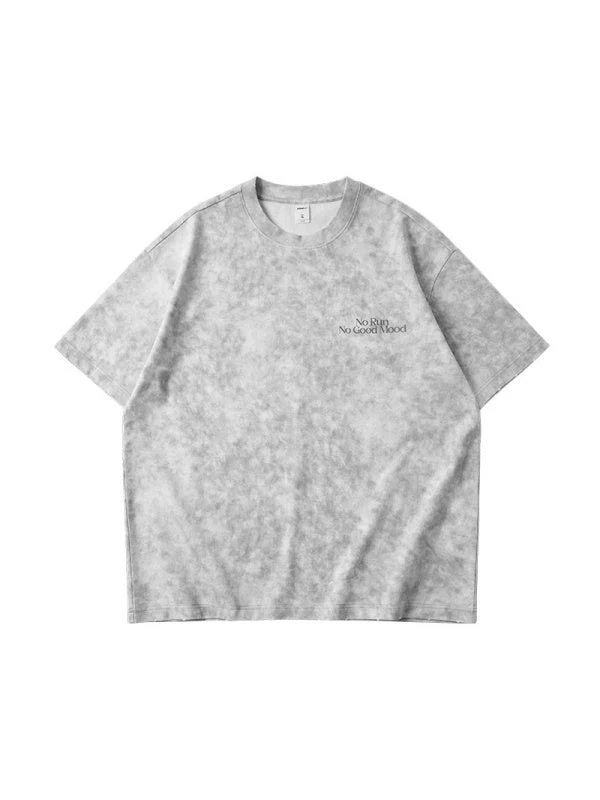 Tie-dye Cut Up Reflective Printed T-shirts - Image 9