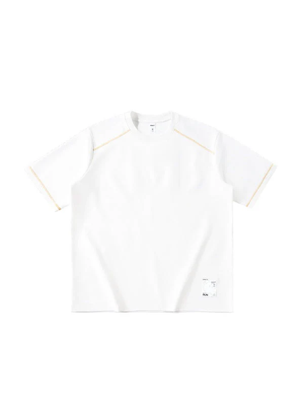 Color-blocked Sports Loose-fit Short Sleeves - Image 5