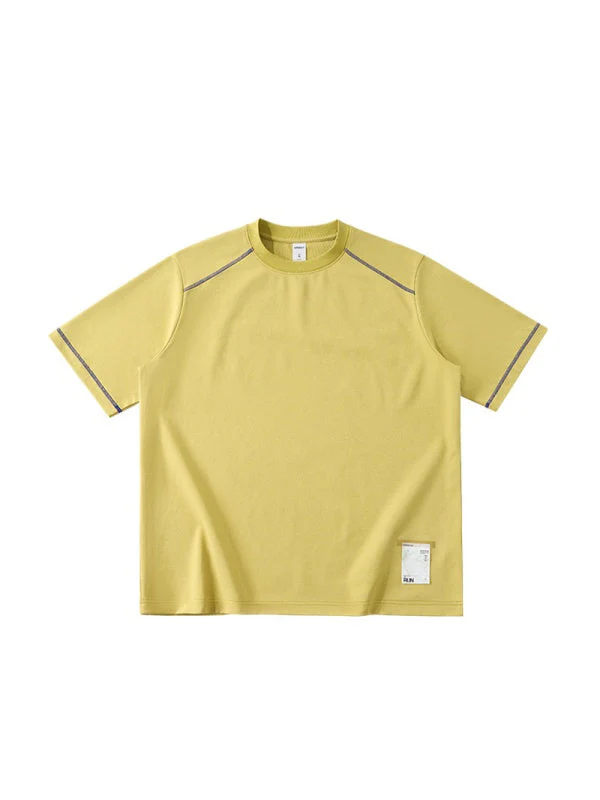 Color-blocked Sports Loose-fit Short Sleeves - Image 8