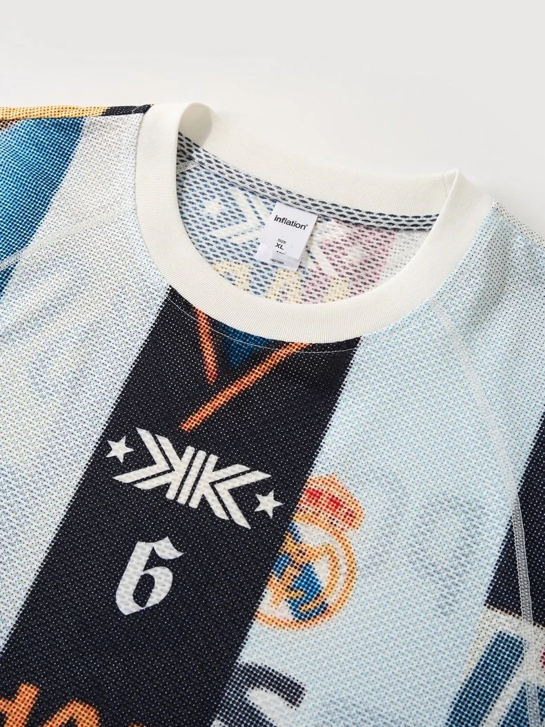 Patchwork Jersey Retro T-shirts - Image 5