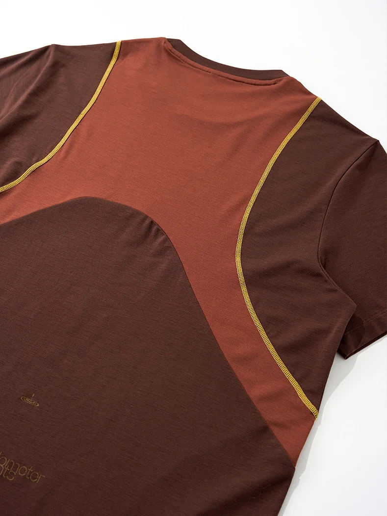 Color-blocked Patchwork Quick-drying T-shirts - Image 4