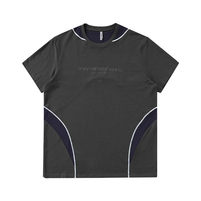 Color-blocked Patchwork Quick-drying T-shirts - Image 9