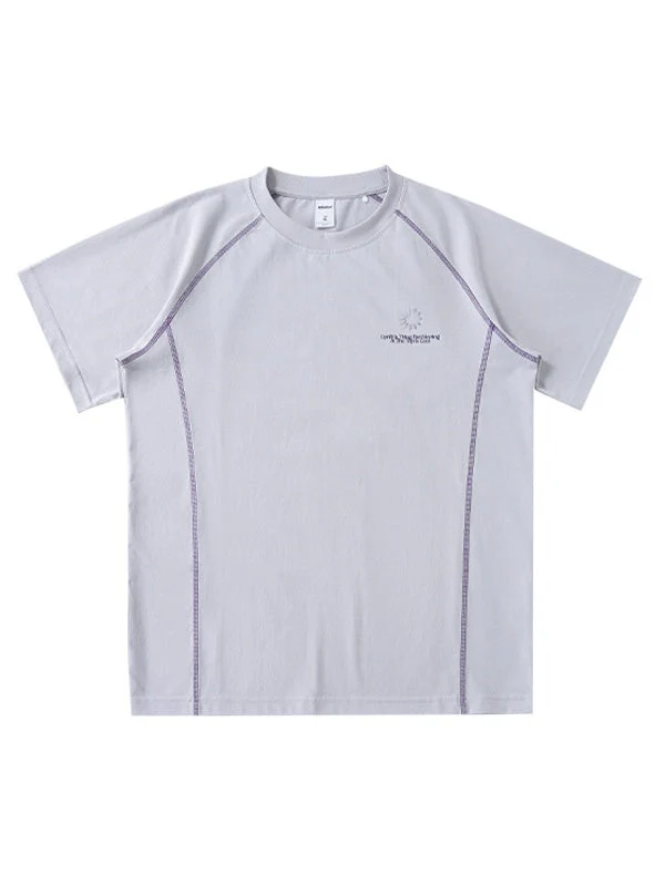 Color-blocked Sports Water Droplet Print T-shirts - Image 9