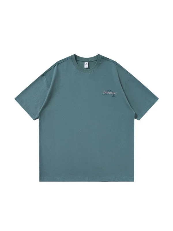 Mountain Range Printed Sweating Breathable T-shirts - Image 8