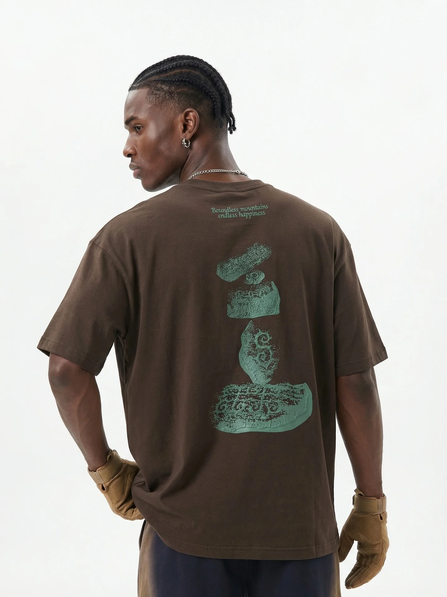 Retro Stone Printed T-shirts - Image 3