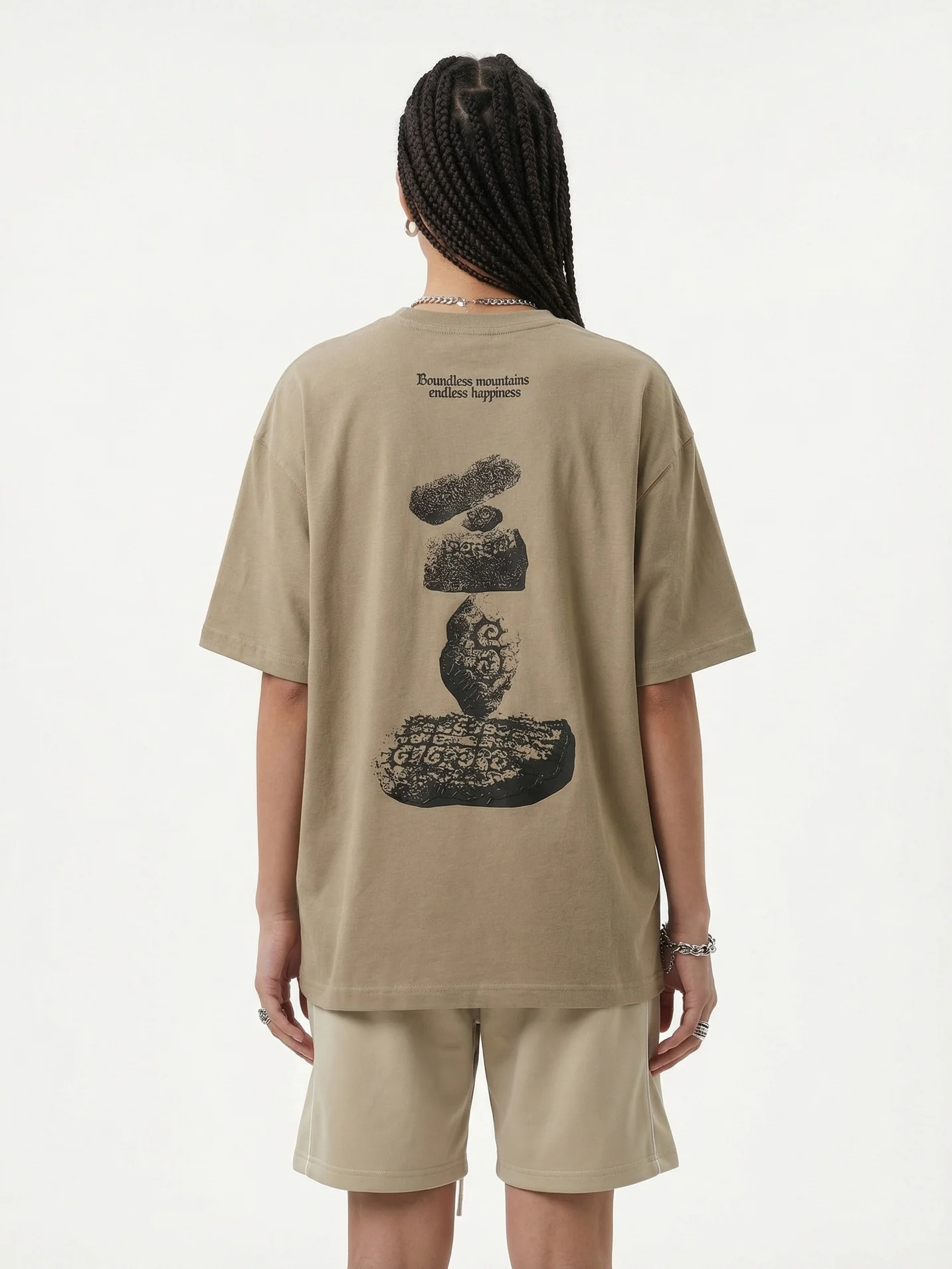Retro Stone Printed T-shirts - Image 7