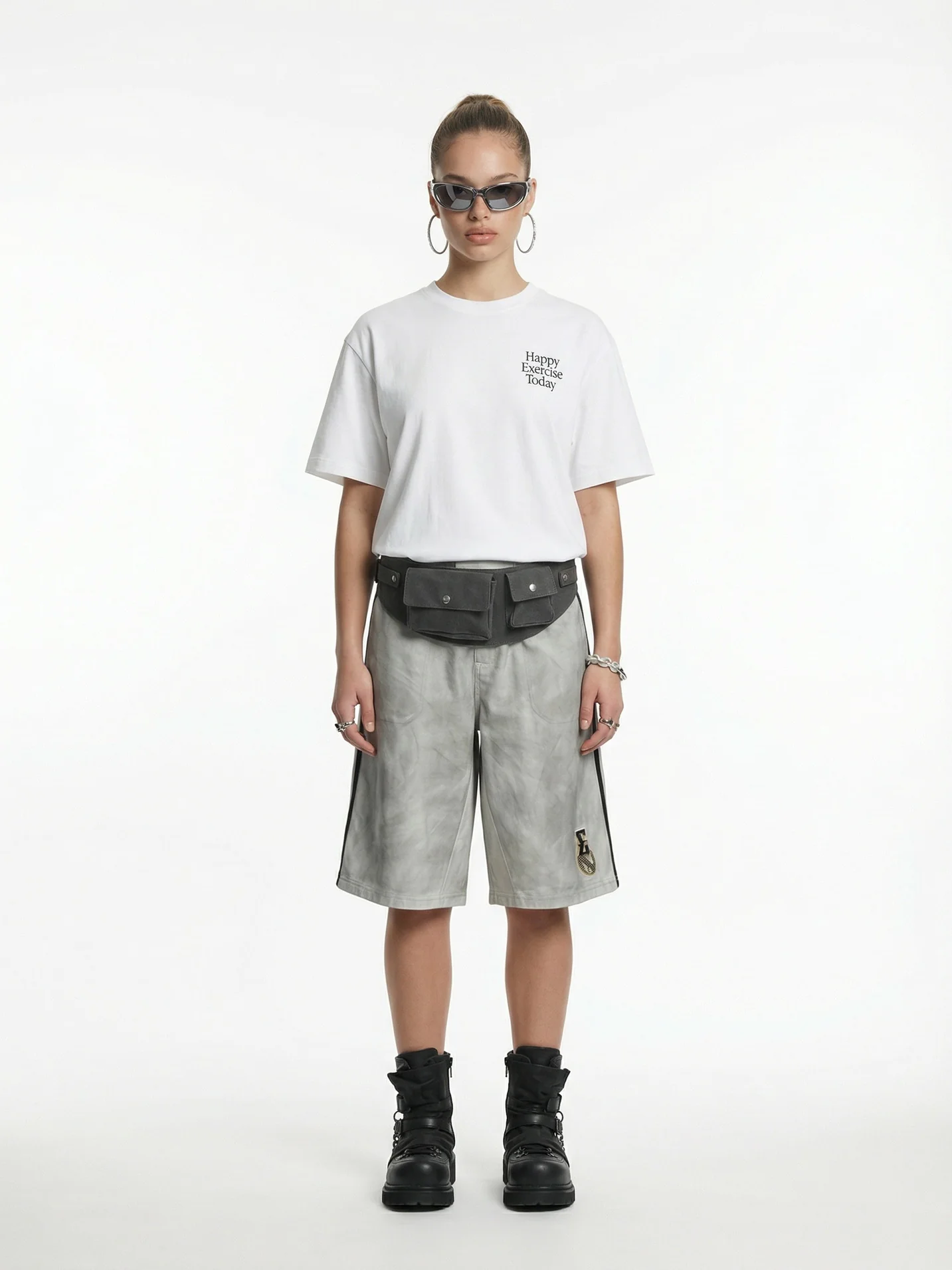 Imitation Embroidery Printed T-shirts - Image 2