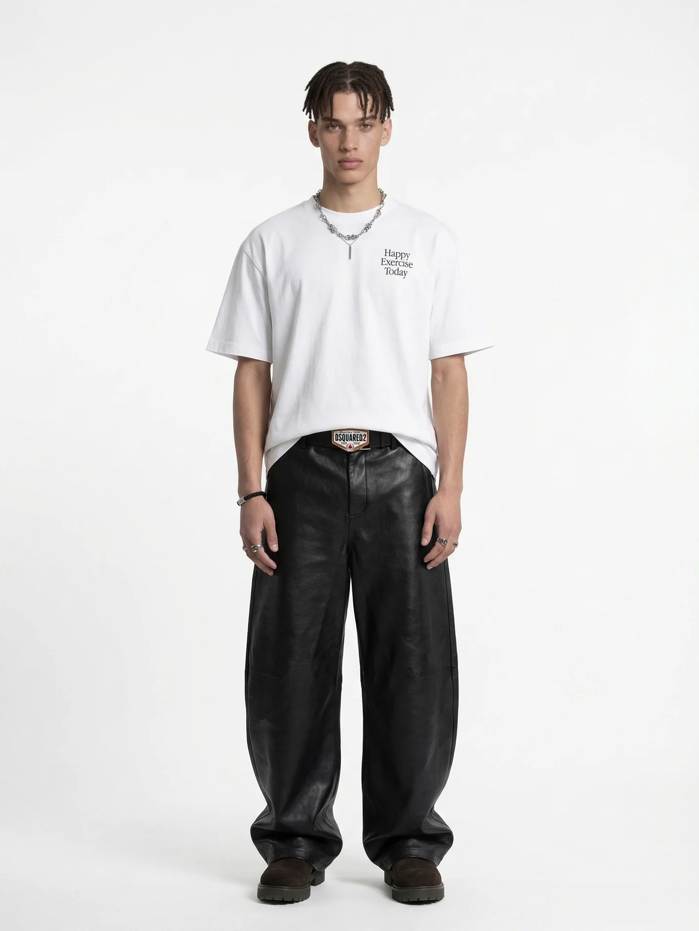 Imitation Embroidery Printed T-shirts - Image 3