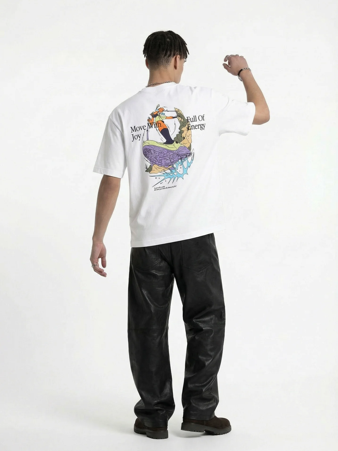 Imitation Embroidery Printed T-shirts - Image 4