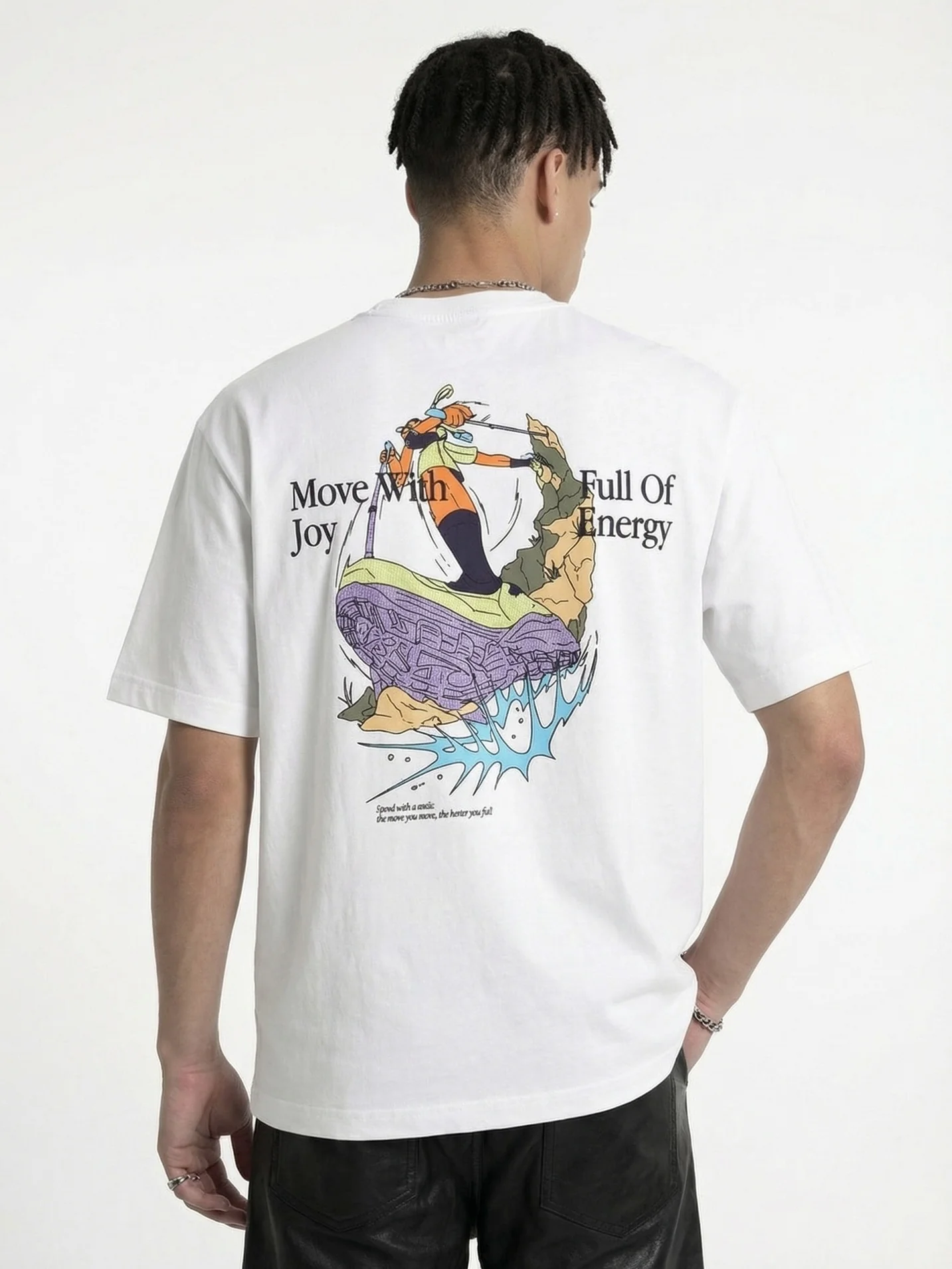 Imitation Embroidery Printed T-shirts - Image 5