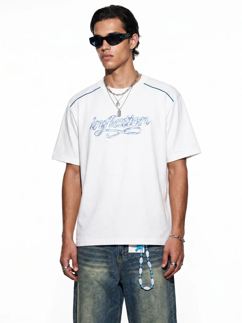 Applique Color-blocked T-shirts - Image 2