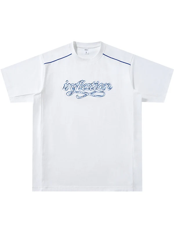 Applique Color-blocked T-shirts - Image 4