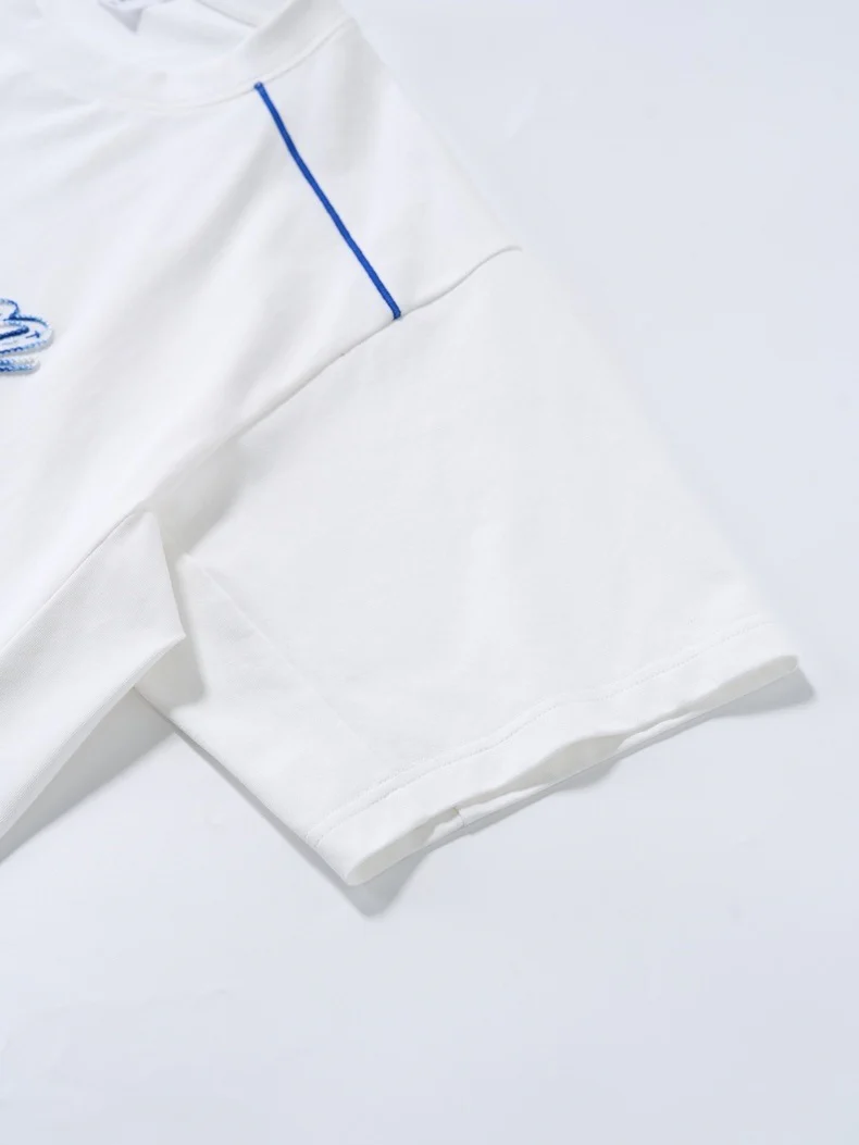 Applique Color-blocked T-shirts - Image 7