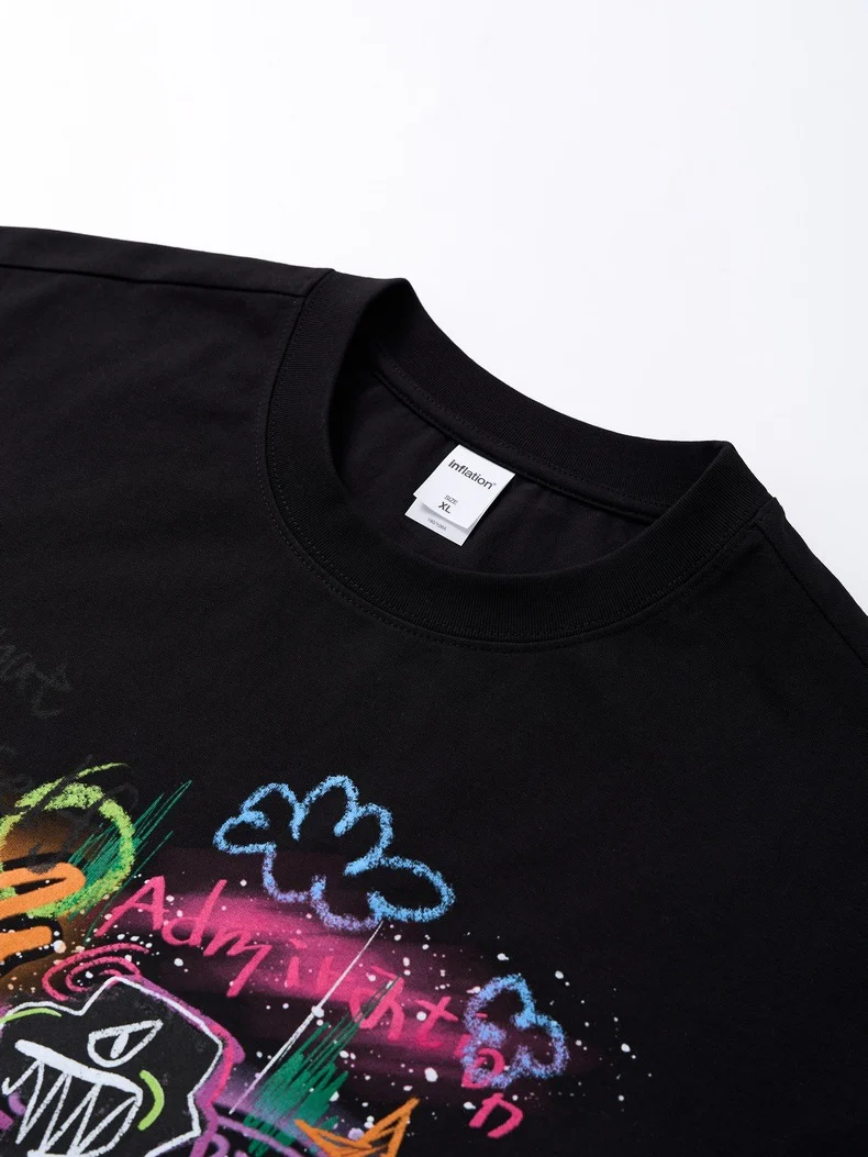 Graffiti Printed Loose-fit T-shirts - Image 3