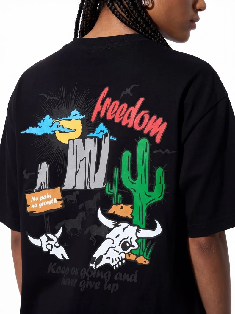 Printed Loose-fit T-shirts - Image 2