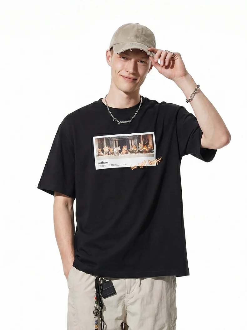 Cat Printed T-shirts - Image 3