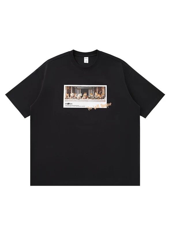 Cat Printed T-shirts - Image 4