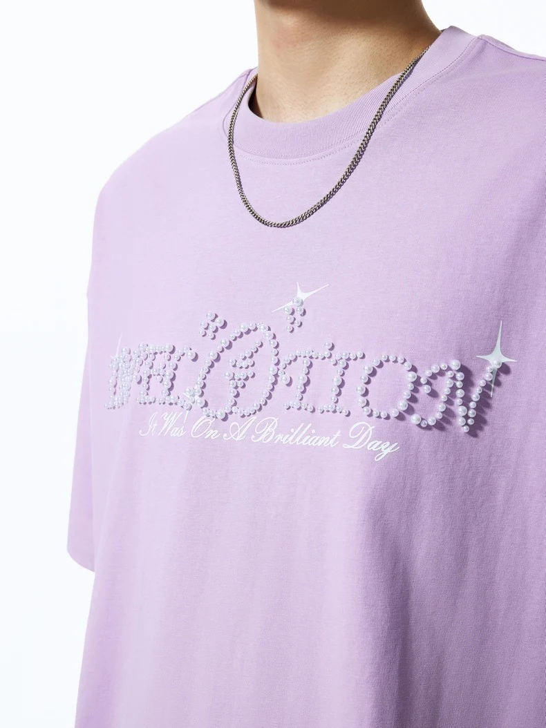 Rhinestone-studded Letter T-shirts - Image 3