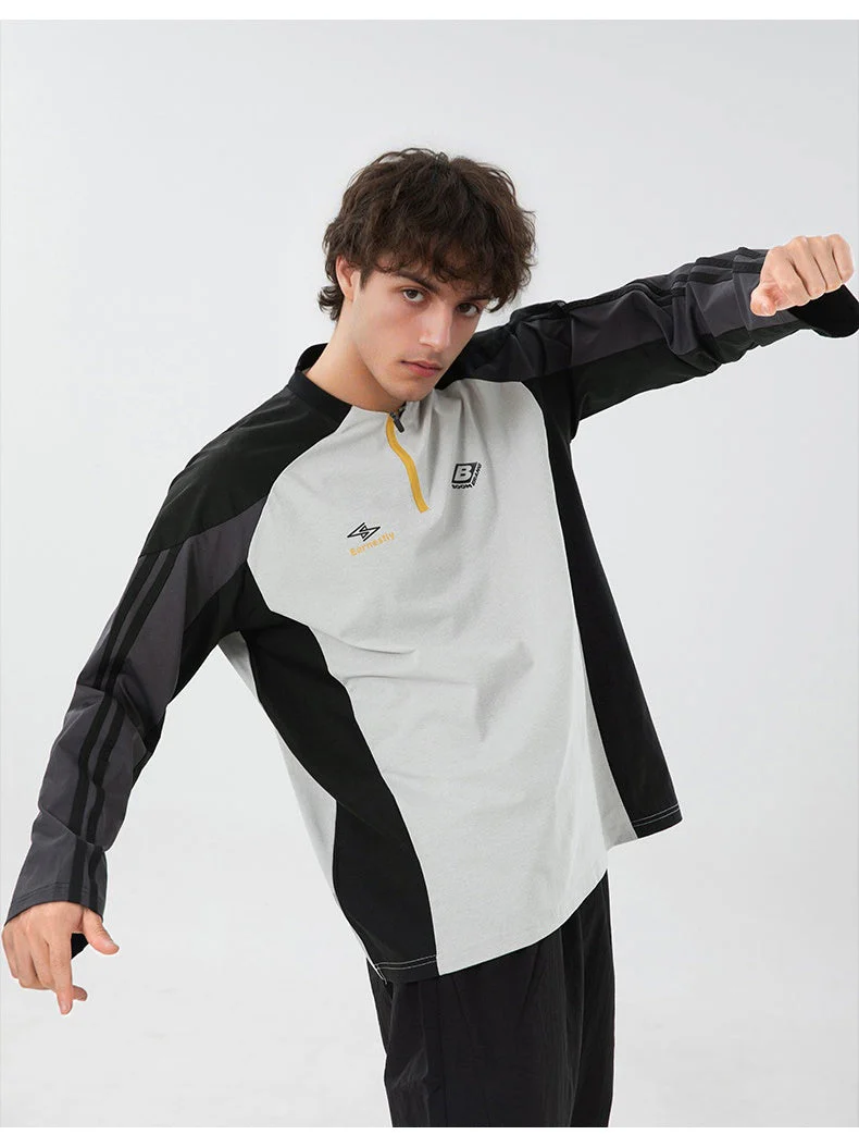 Liber Autumn Men's Color matching T-shirts - Image 10