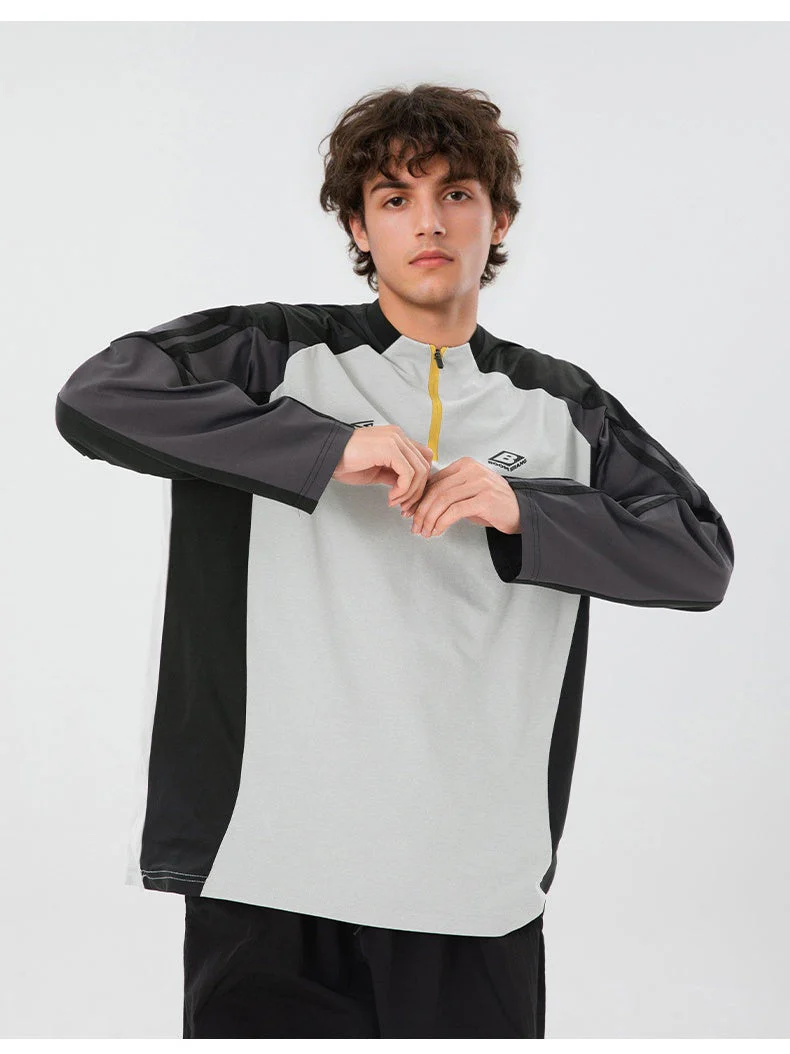 Liber Autumn Men's Color matching T-shirts - Image 9