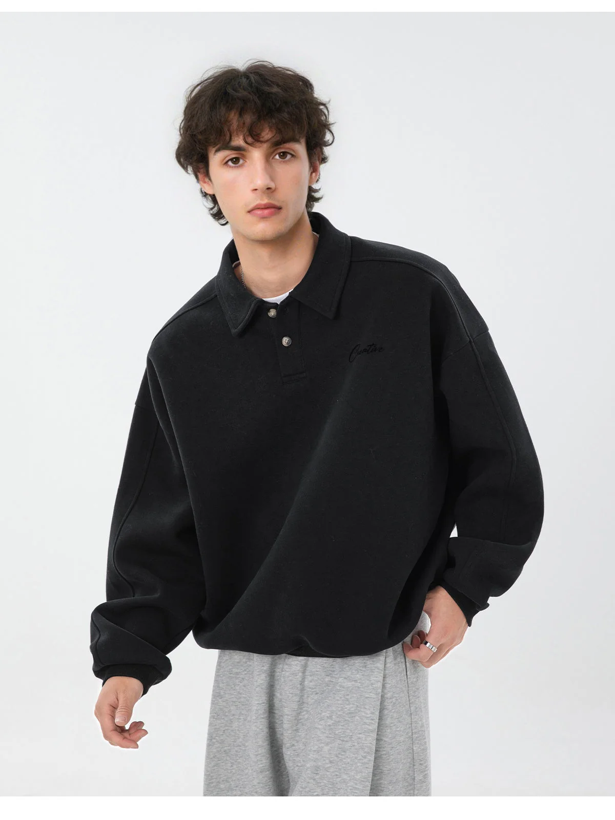 Liber Autumn Men's Letter Sweatshirts - Image 8
