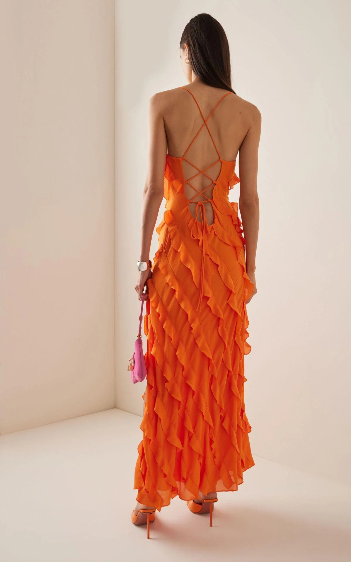 Wood Ear Slit Camisoles Formal Dress Maxi Dresses - Image 7