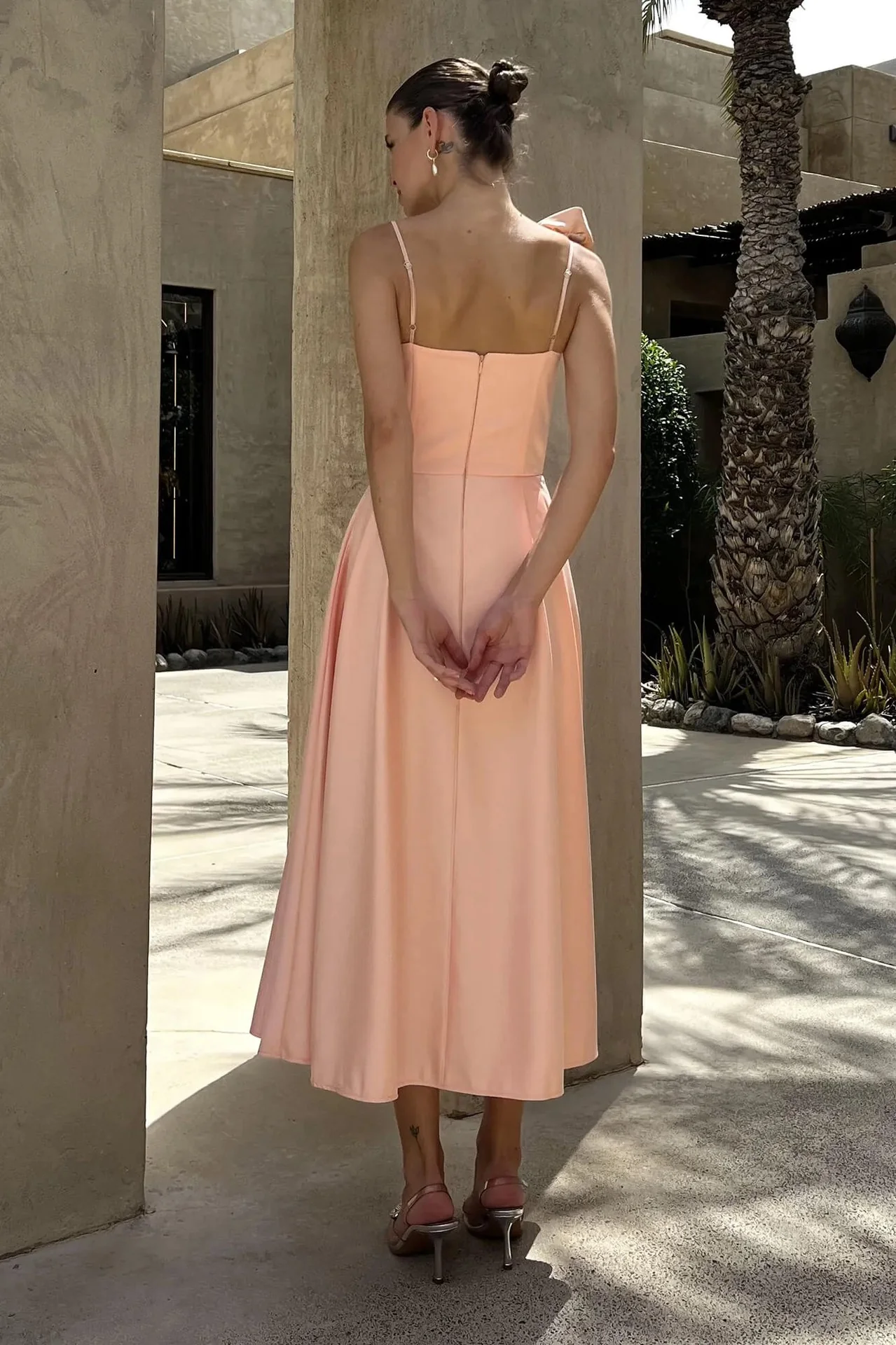 3D Flowers Shoulder Strap Formal Dress Maxi Dresses - Image 5