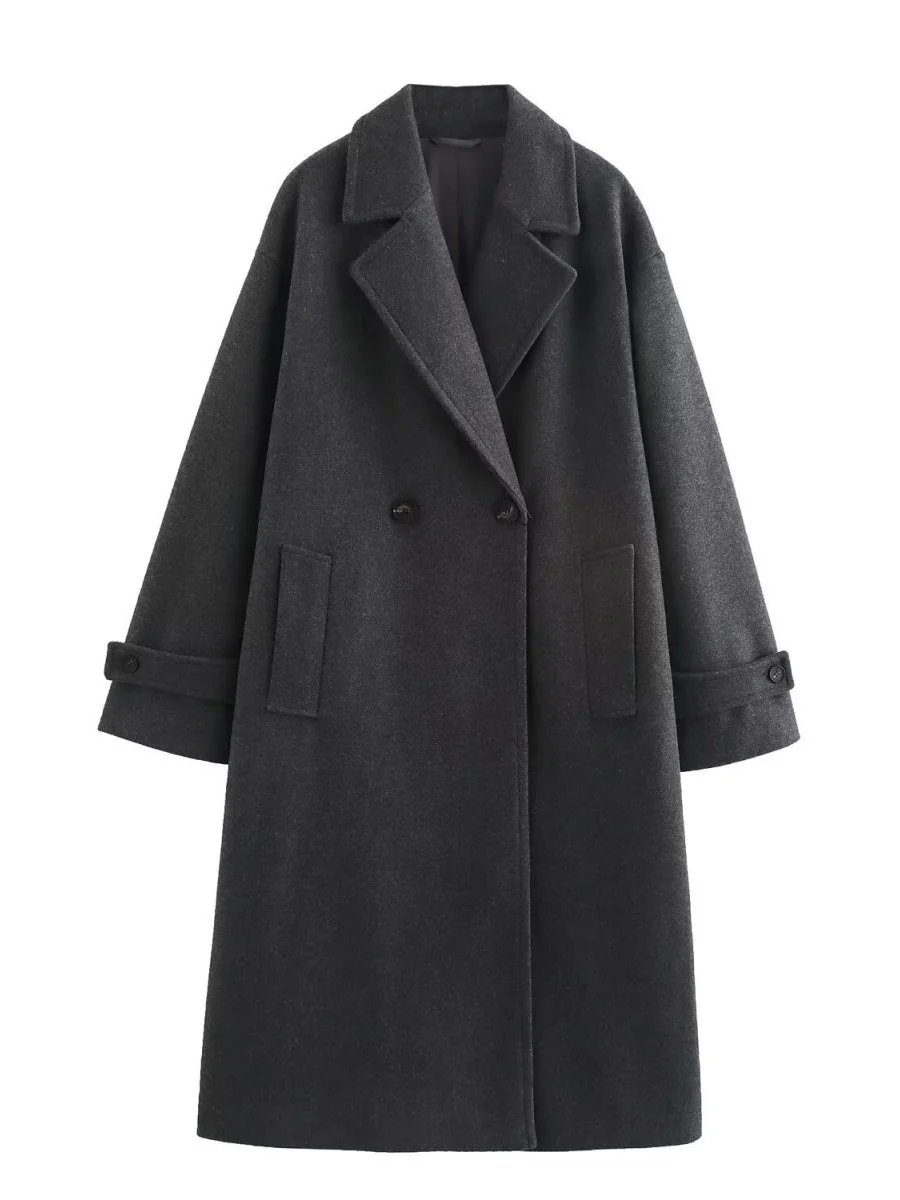 Black Woolen Coat - Image 4