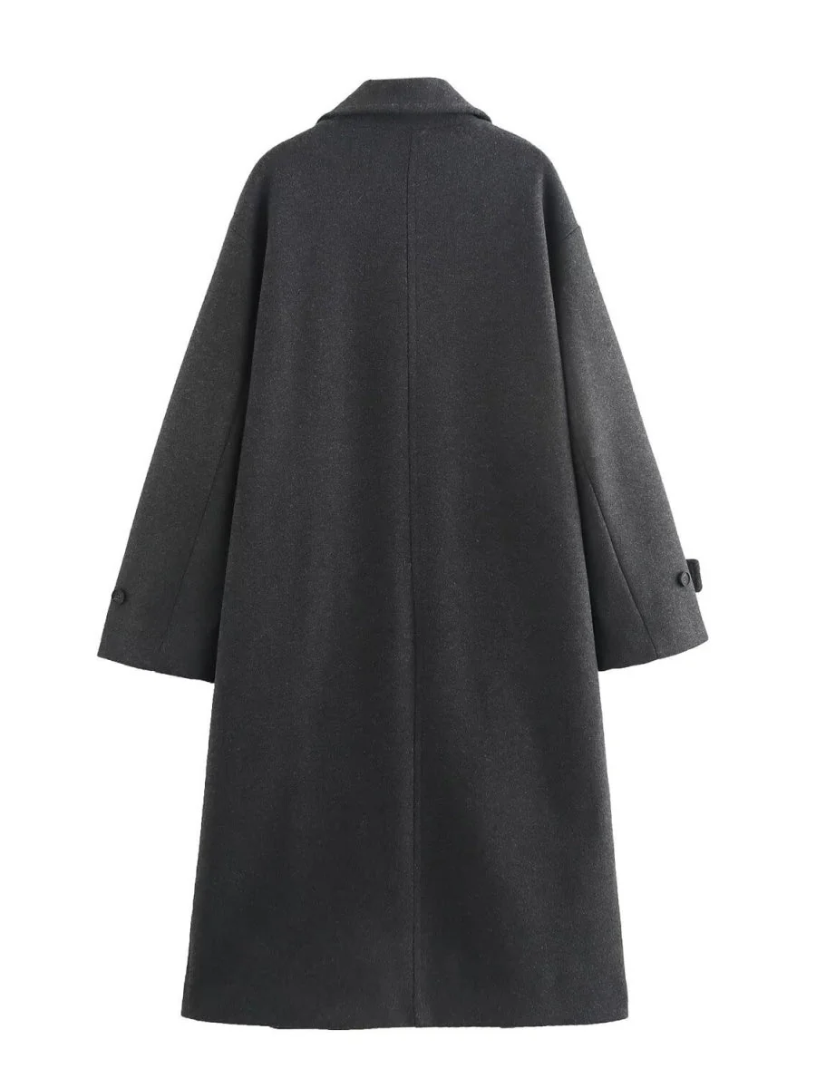 Black Woolen Coat - Image 5
