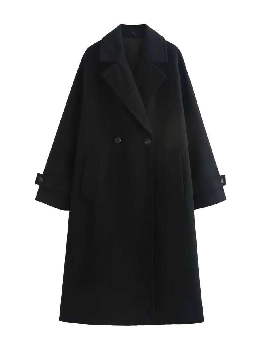 Black Woolen Coat - Image 7