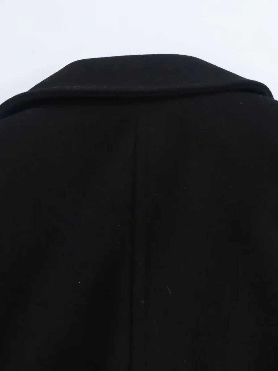 Black Woolen Coat - Image 9
