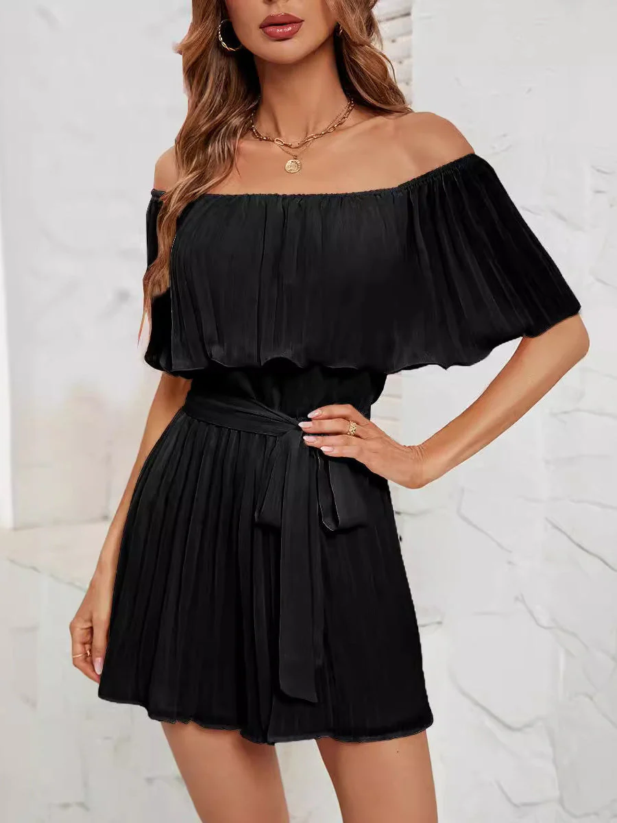 One-shoulder Mesh Jumpsuits - Image 3