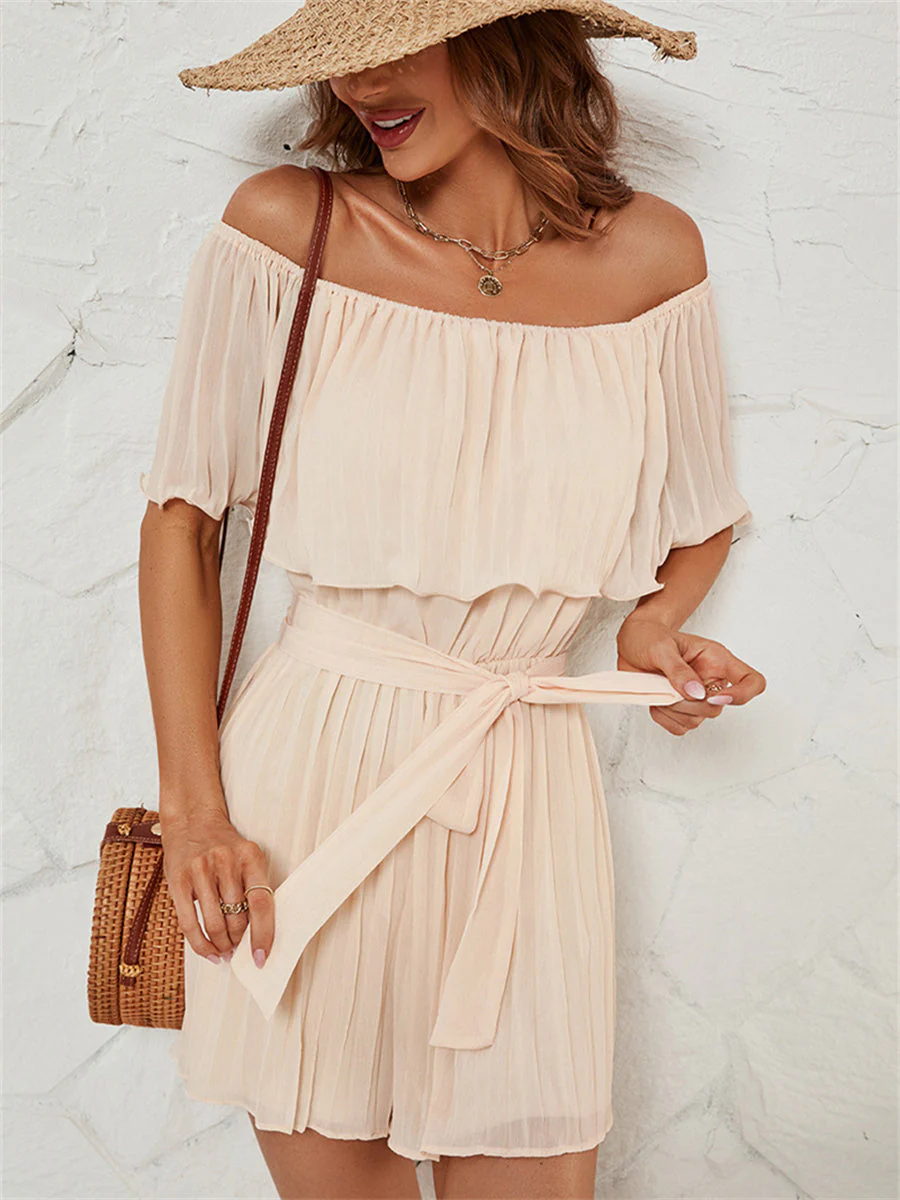 One-shoulder Mesh Jumpsuits - Image 4