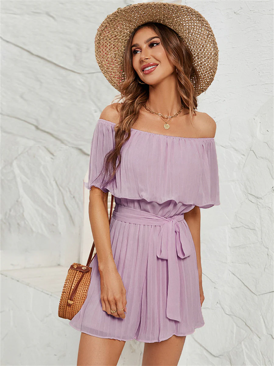 One-shoulder Mesh Jumpsuits - Image 5