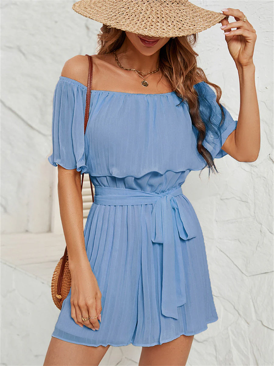 One-shoulder Mesh Jumpsuits - Image 6