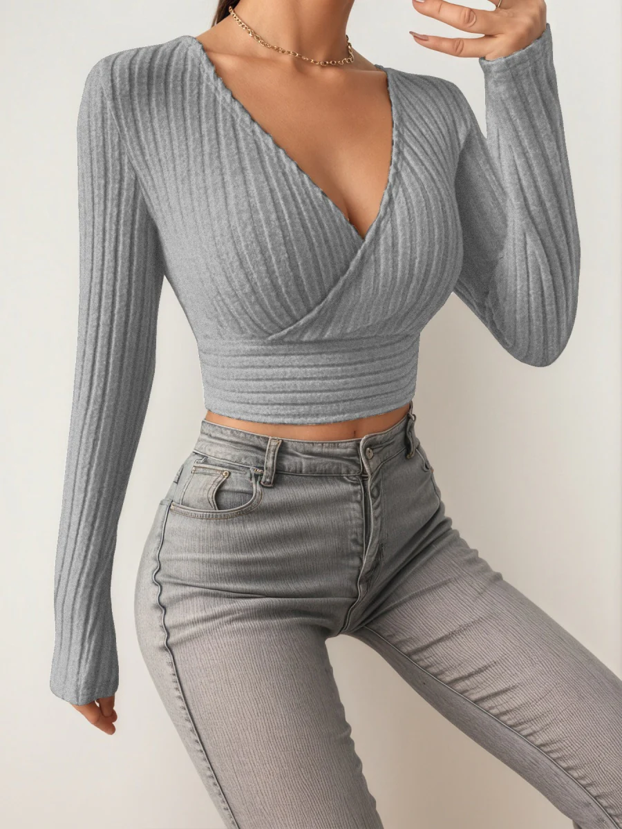 V-neck Base Layer Cross T-shirts - Image 10