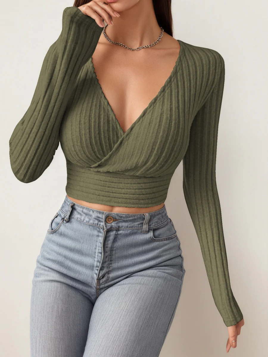 V-neck Base Layer Cross T-shirts - Image 5