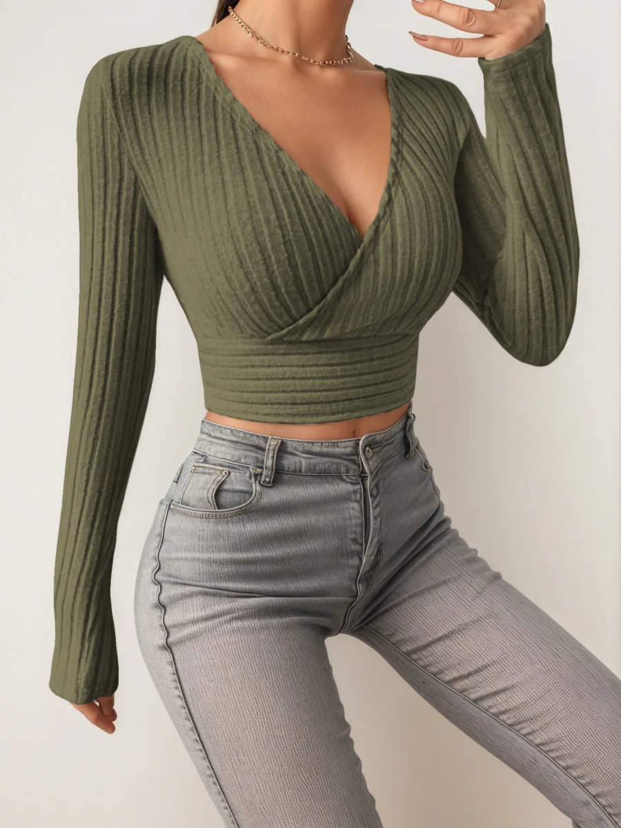 V-neck Base Layer Cross T-shirts - Image 6