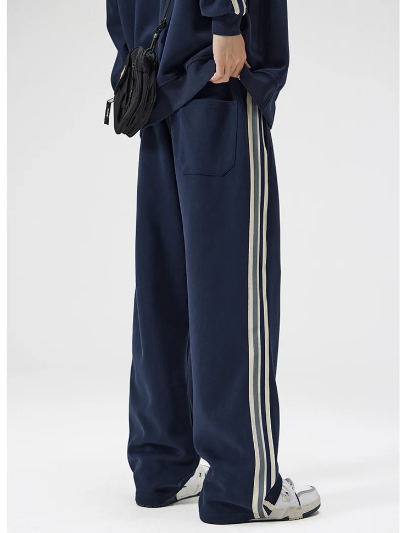Stripes Wide-leg Leisure Pants - Image 3