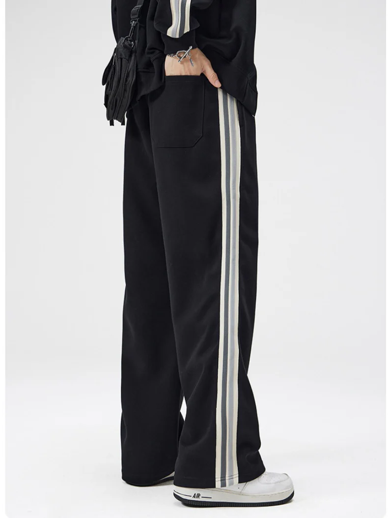 Stripes Wide-leg Leisure Pants - Image 7
