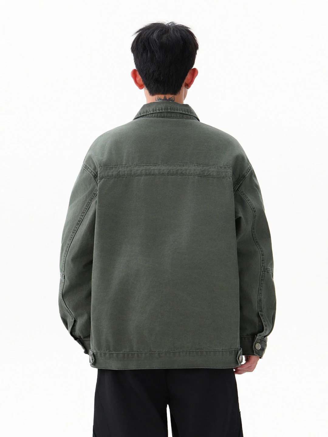 Retro Martin Beaded Canvas Washing Work Jacket - Image 3