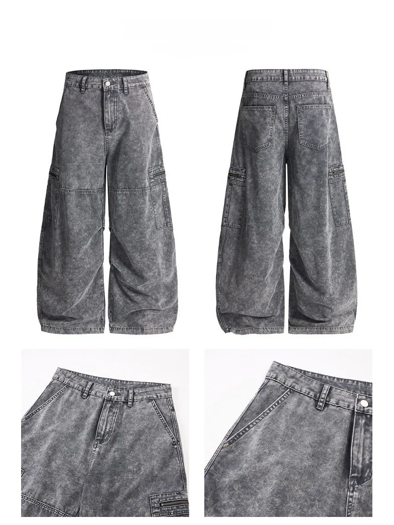 Liber Autumn Neutral wear Pocket decoration Other Cargo Trousers - Image 5