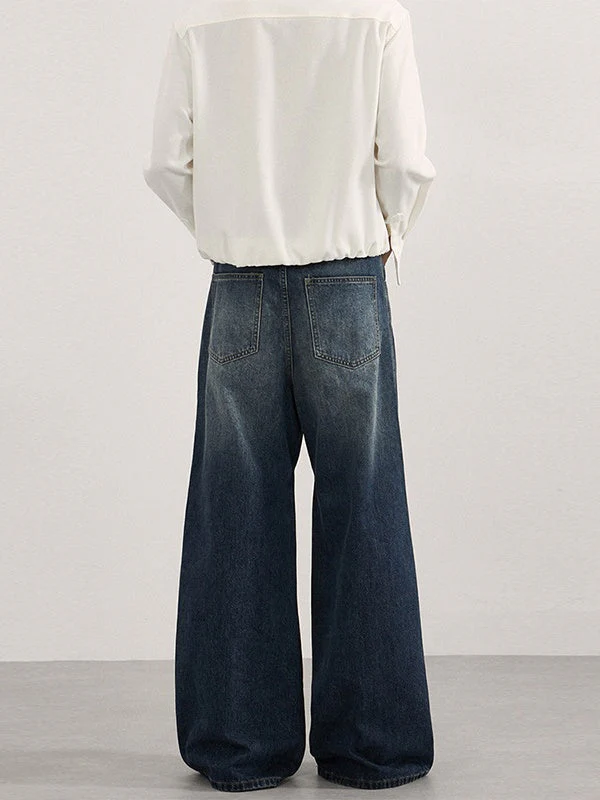Irregular Deconstruction Segmentation A-shaped Slimming Jeans - Image 3