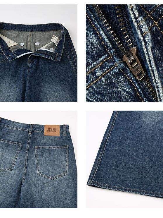 Irregular Deconstruction Segmentation A-shaped Slimming Jeans - Image 5