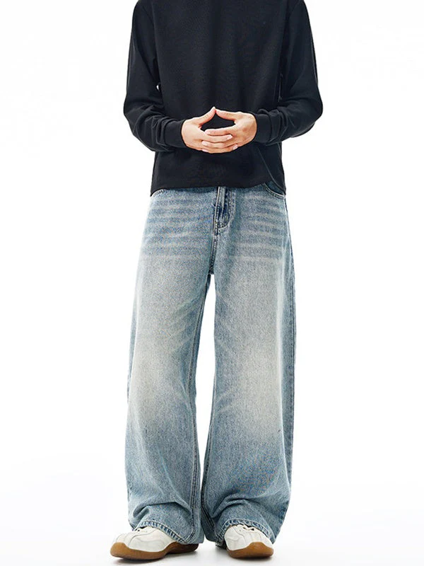 Distressed Washed Jeans - Image 3